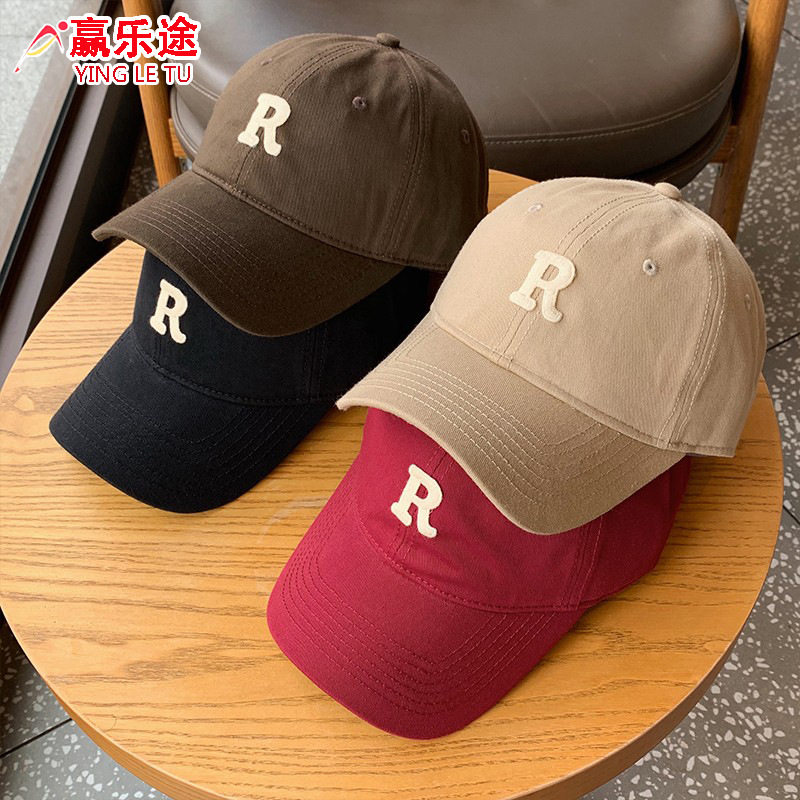 新款春天鸭舌棒球帽子女显脸小美式潮流大头围女防晒遮阳太阳帽