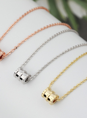 新概念s925纯银小蛮腰项链女 ins时尚百搭网红小红书冷淡风锁骨链