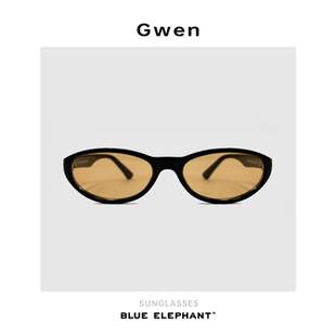 ELEPHANT 个性 2025新款 板材墨镜防紫外线新款 百搭眼镜 Gwen BLUE