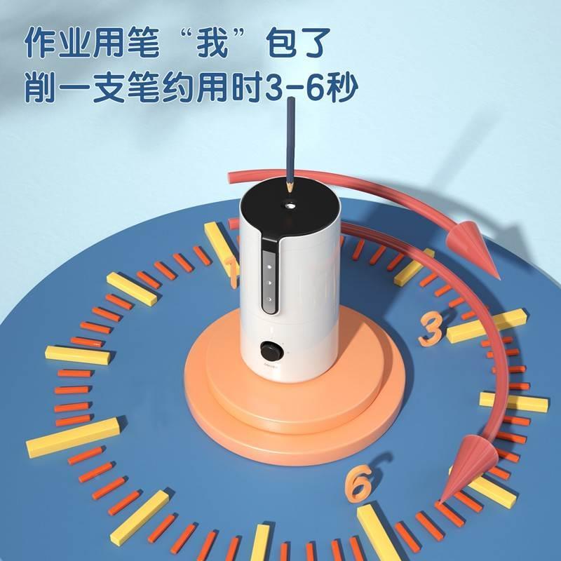 力全自动电动削笔机小学生削笔器铅笔刨洞洞笔转笔刀铅笔刀卷笔刀