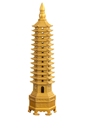 极速纯铜文昌塔铜摆饰9层13层书房办公室客厅工艺礼品摆饰九层十