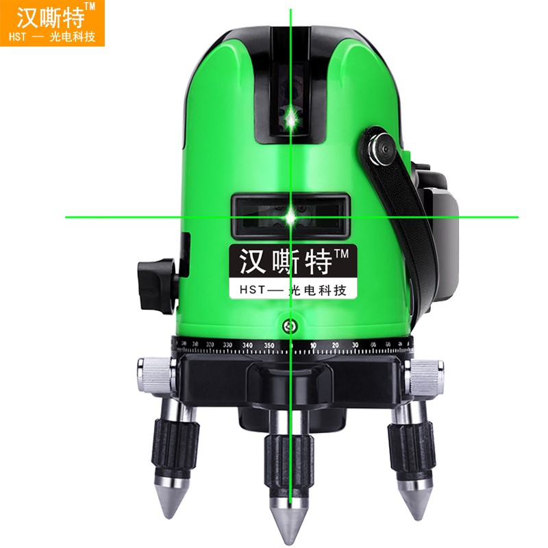 好货。强光可见工地红外线水平仪室外白天用伸缩三线数显专用型