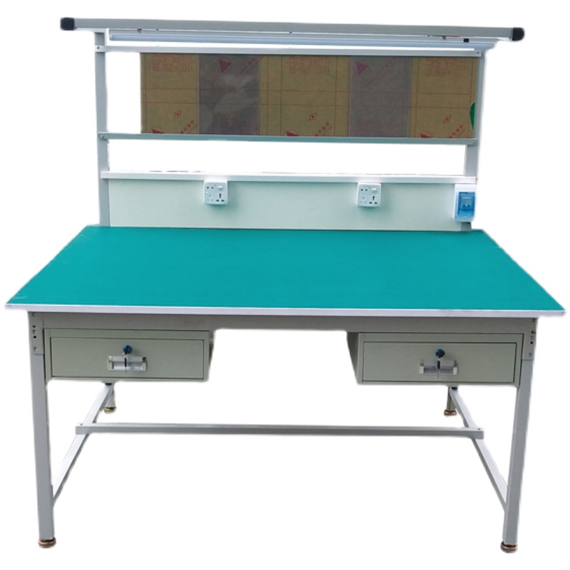 工厂流水线台面防静电工作台带灯长方形桌子操作台打车间小平台