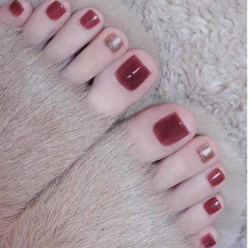 极速裸色冰透系列指甲油免烤不可撕持久不掉色显白网红学生通勤美