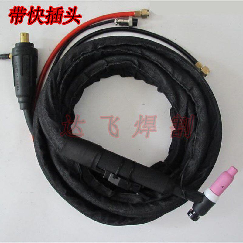 极速氩弧焊枪WP-18水冷焊枪ITG/WS-315A/400A焊线M16牙螺母快插头