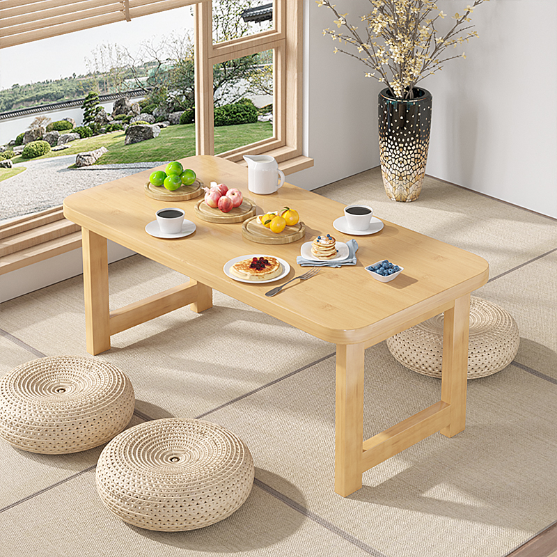 速发炕桌农饭吃村家用可折叠桌桌飘窗子家庭餐桌简易小型茶几屋用