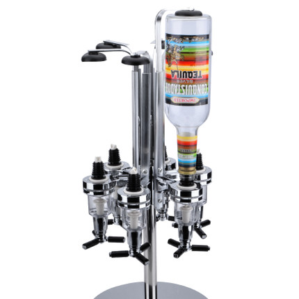 速发立式旋转式酒器餐饮具酒红酒吧创意旋转分倒架酒白酒分配器