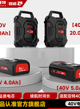 YAT亚特40V锂电平台系列通用电动农工具 10/20Ah背负式锂电池包