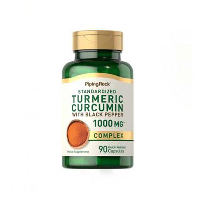 美国原装进口PipingRock朴诺姜黄素&黑胡椒复合胶囊精华姜黄粉