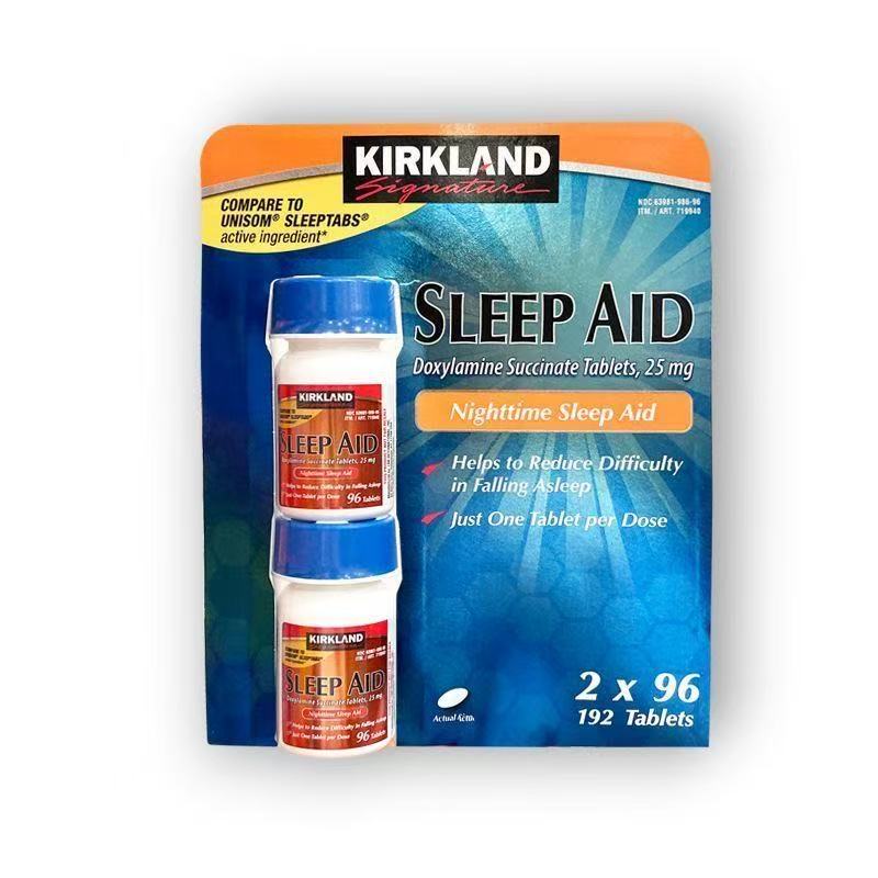 国内现货Kirkland柯克兰Sleep Aid褪黑素睡眠片96粒