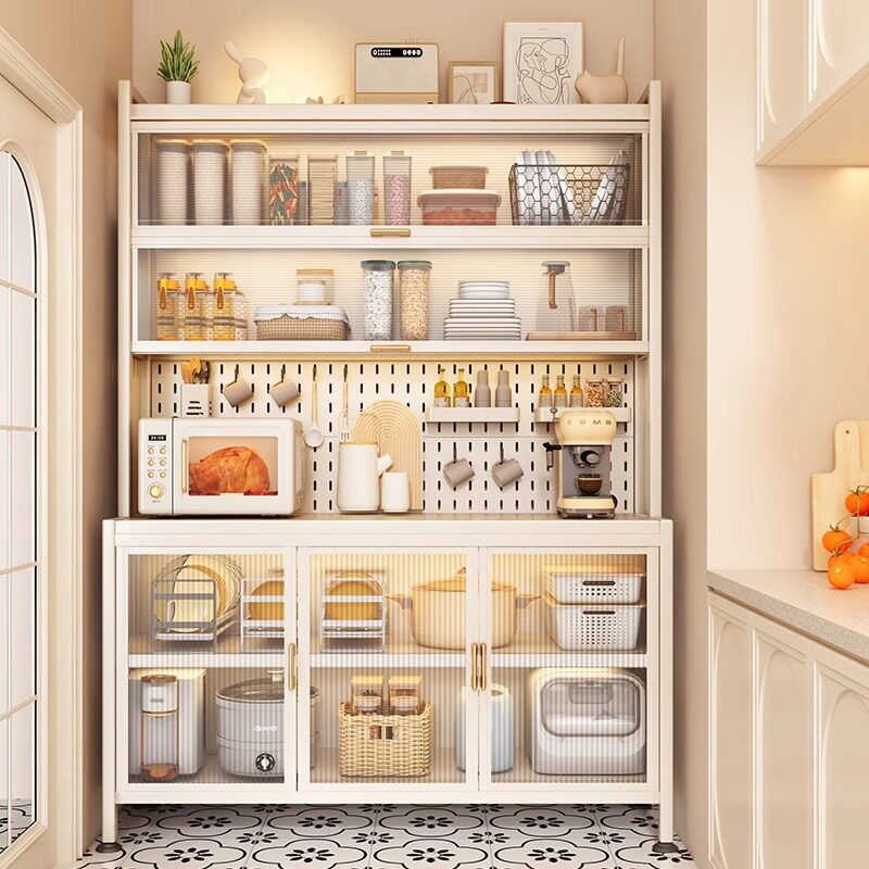 厨房置物架餐边柜落地多层烤箱储物柜微波炉锅电器多功能收纳橱柜