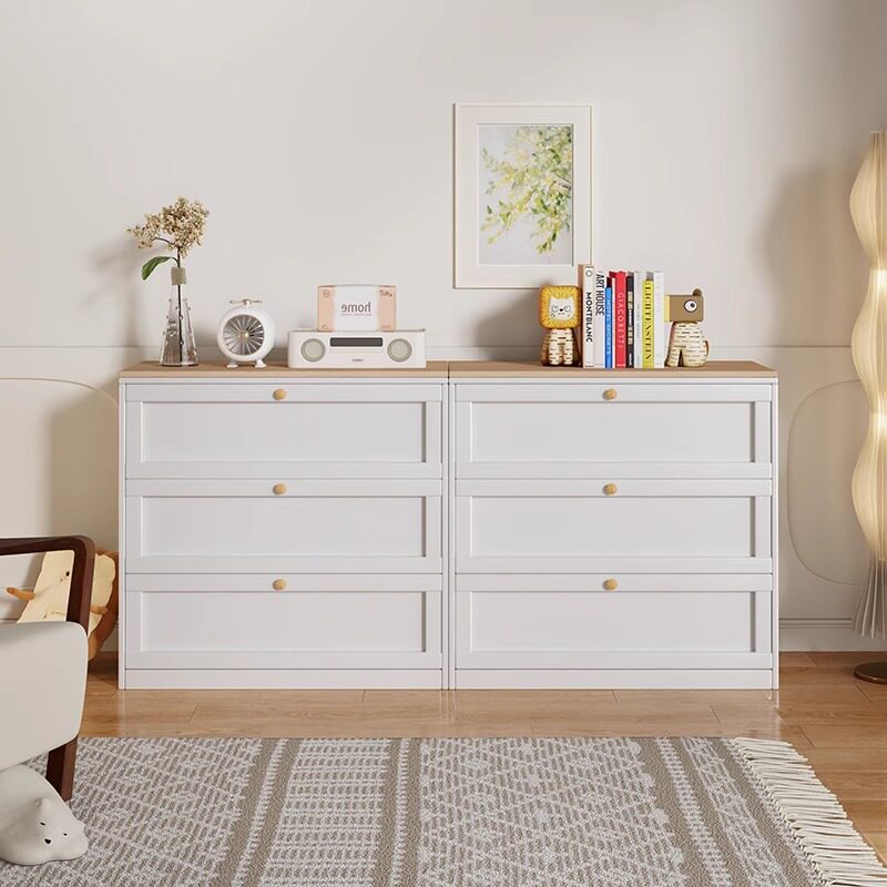 钢制五斗柜客厅卧室置物柜家用抽屉式储物柜铁艺床尾柜落地收纳柜