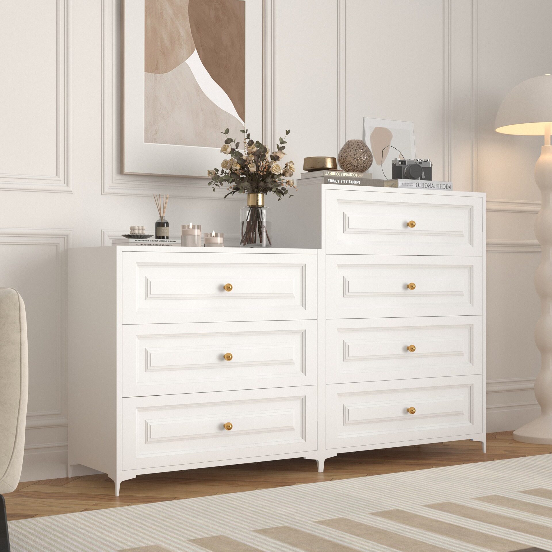 钢制餐边柜客厅斗柜卧室储物抽屉柜收纳玄关柜沙发边柜落地茶水柜