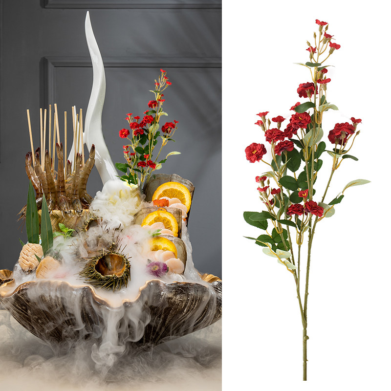 刺身装饰品摆件海鲜姿造装饰花草刺身背景装饰刺身摆盘装饰花草花