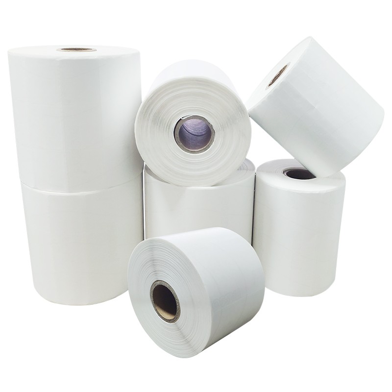 艾利铜版纸90*50*1000张不干胶标签打印纸条码纸包装强粘空白贴纸