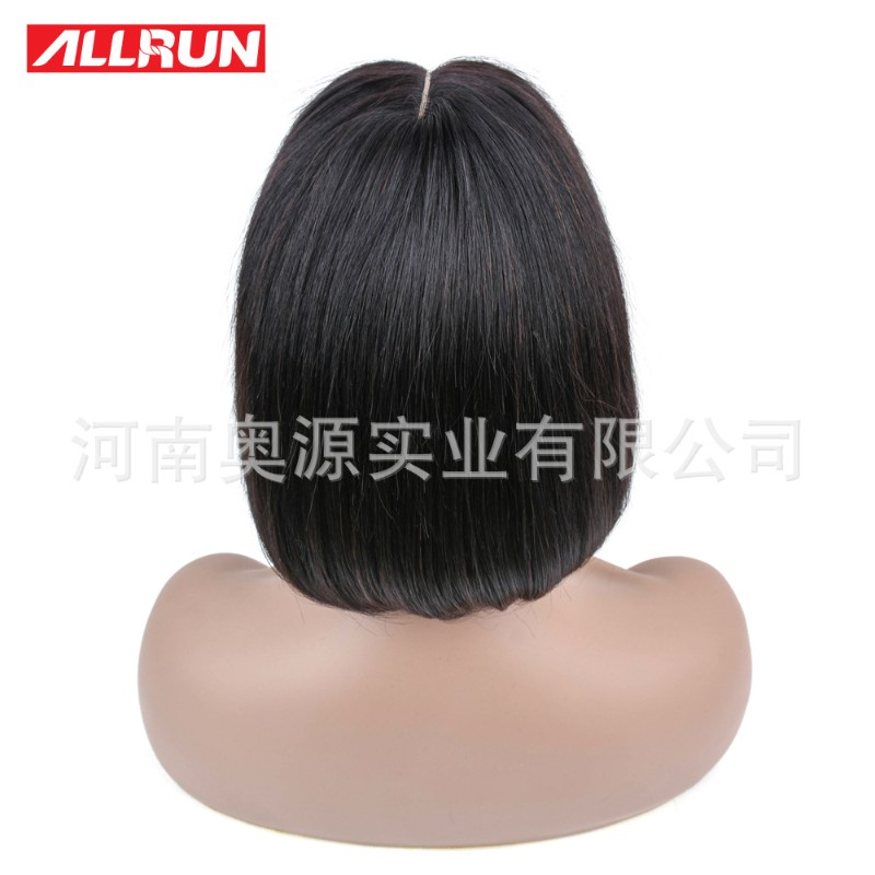前蕾丝头套Short Straight Wigs 150% Baby Hair Remy Lace Front
