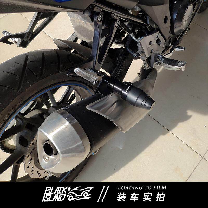 铃木改装配件GSX250R排气管防摔杆GW250防摔棒GSX250防摔胶保险杆