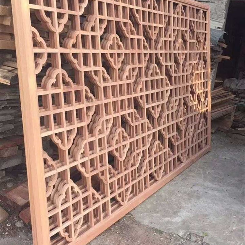 新品定制实木花格 通花板w 屏风 雕花隔断 电视背景墙 角花