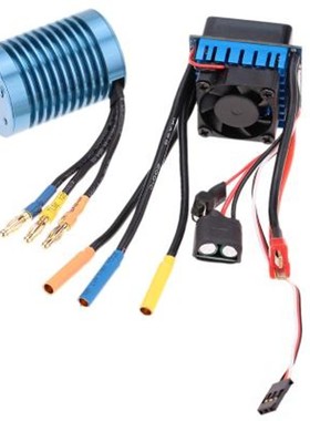 F540内转4极无感无刷电机3650 4370KV 9T车船用马达1/8 1/10平跑
