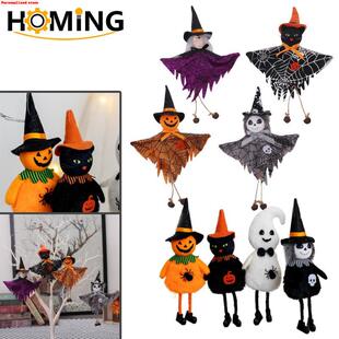 Ghost Pumpkin Decoration Penda Black Cat Witch 极速Halloween