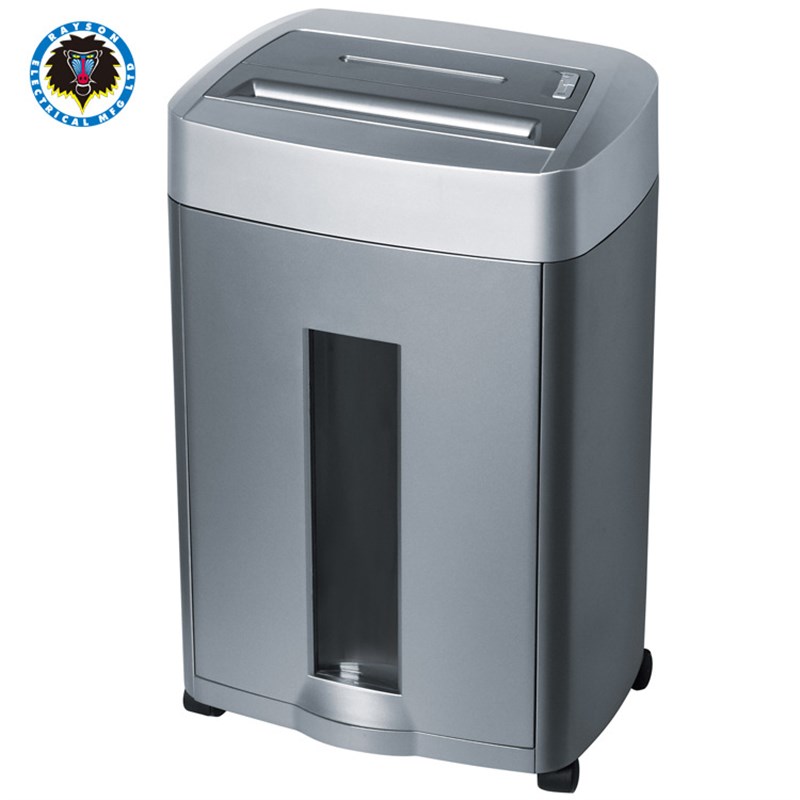 雷盛碎纸机A668商用办公电动大功率文件卡片段状粉碎机静音保密
