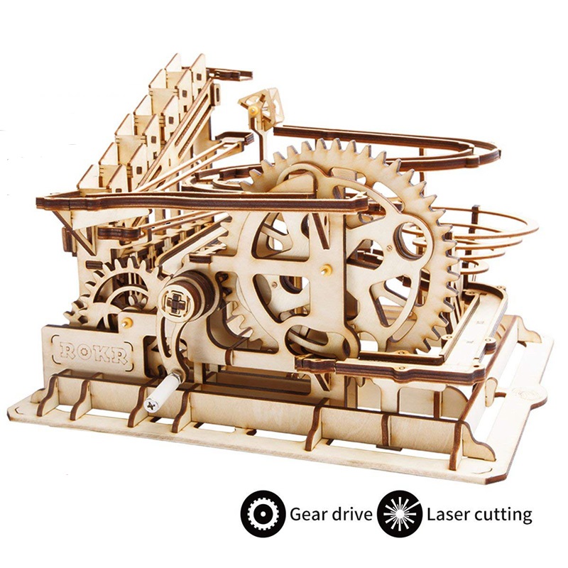 Robotime DIY Waterwheel Coaster  Wooden Model Building Kits