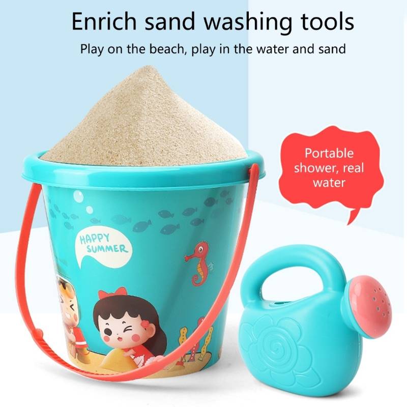 18PcsSet Infants Digging Sand  Plastic Bucket Shovel Sa