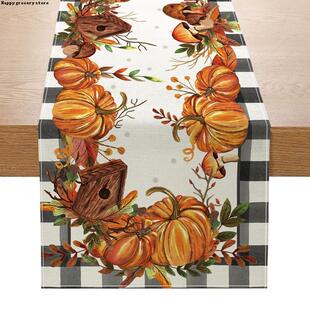 Table Linen Runner Happy Decor 极速Halloween Halloween Party