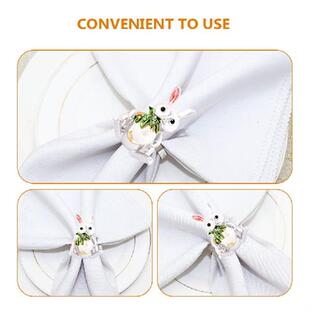 Napkin Rings Easter Ring Bunny Holder Serviette Buckle