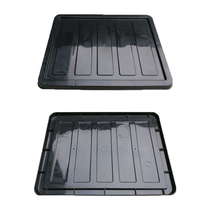 防静电周转箱黑色收纳整理筐电子元器件物料盒子养龟塑胶箱带盖子