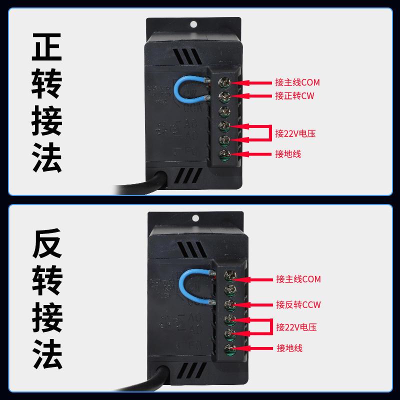新品调速马达5GS带耳朵220V交流可调变速40/6K0/90/120W齿轮箱减