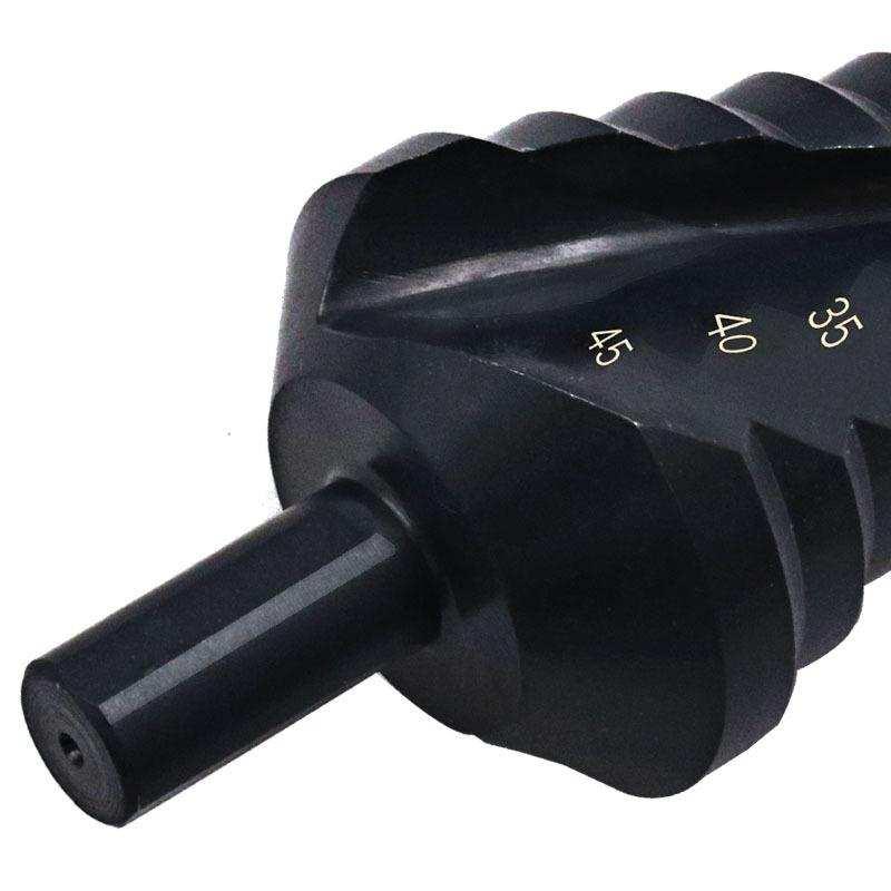 新品阶梯孔钻头宝塔钻扩p开器台阶柄螺旋槽三角10/45mm打孔直高速