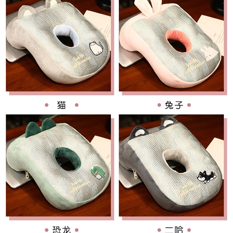 冰藤抱枕午睡枕j趴睡枕小学生办公室趴桌子睡觉枕头午休神器夏季