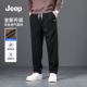 加绒卫裤 JEEP 新款 潮牌直筒针织运动加厚冬季 吉普裤 子男2026春季