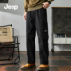 子男复古宽松黑色休闲裤 Jeep吉普工装 潮S 新款 超火直筒裤 裤 男款