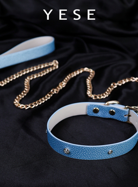 【小野涩】原创设计皮质choker项圈原宿亚文化朋克荔枝纹水钻项圈