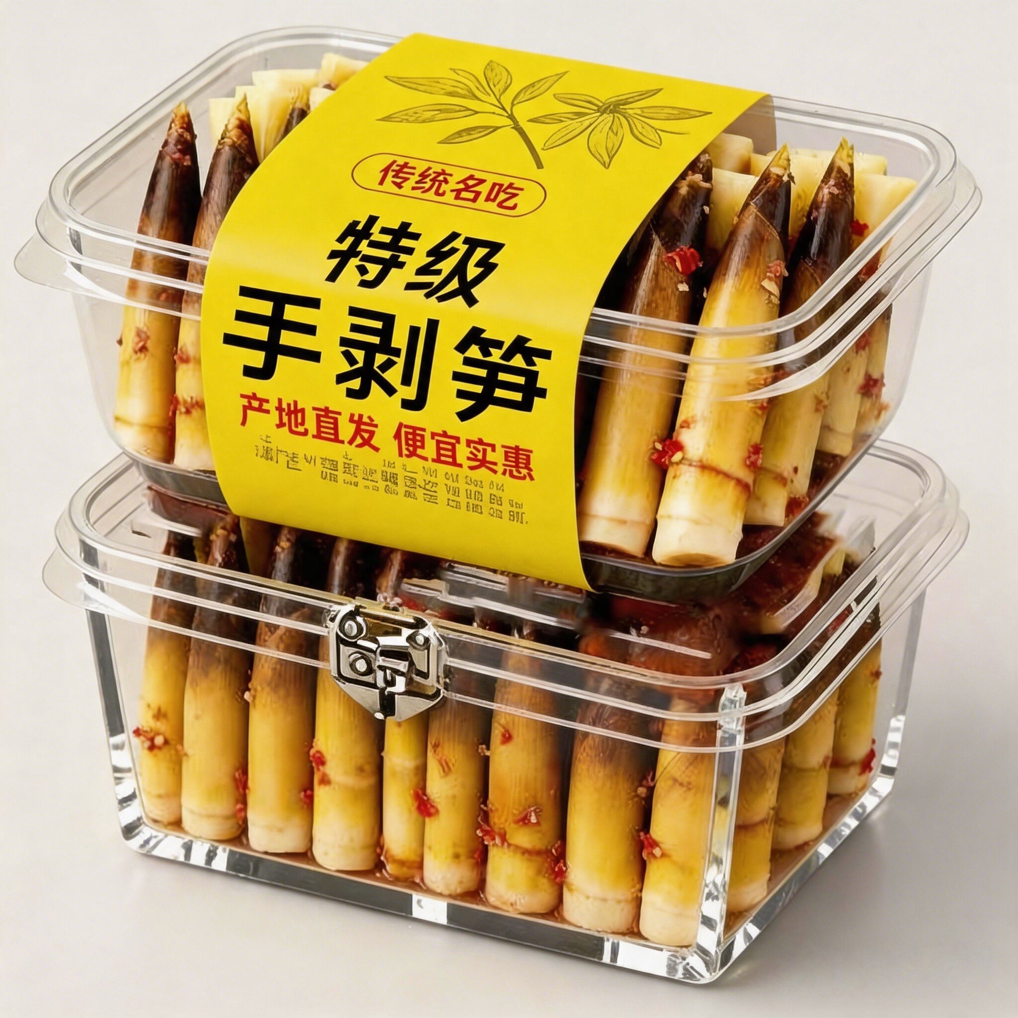 手剥笋开袋即食泡椒酸辣脆笋尖香辣手拨笋竹笋干解馋小零食旗舰店
