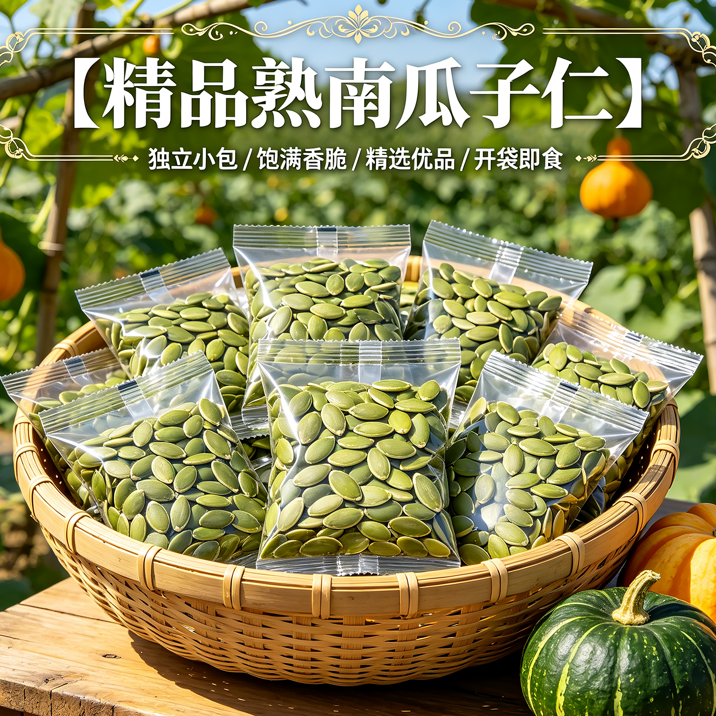 无添加南瓜子仁2026新货原味生熟独立小包装无壳烘焙酥孕妇坚果