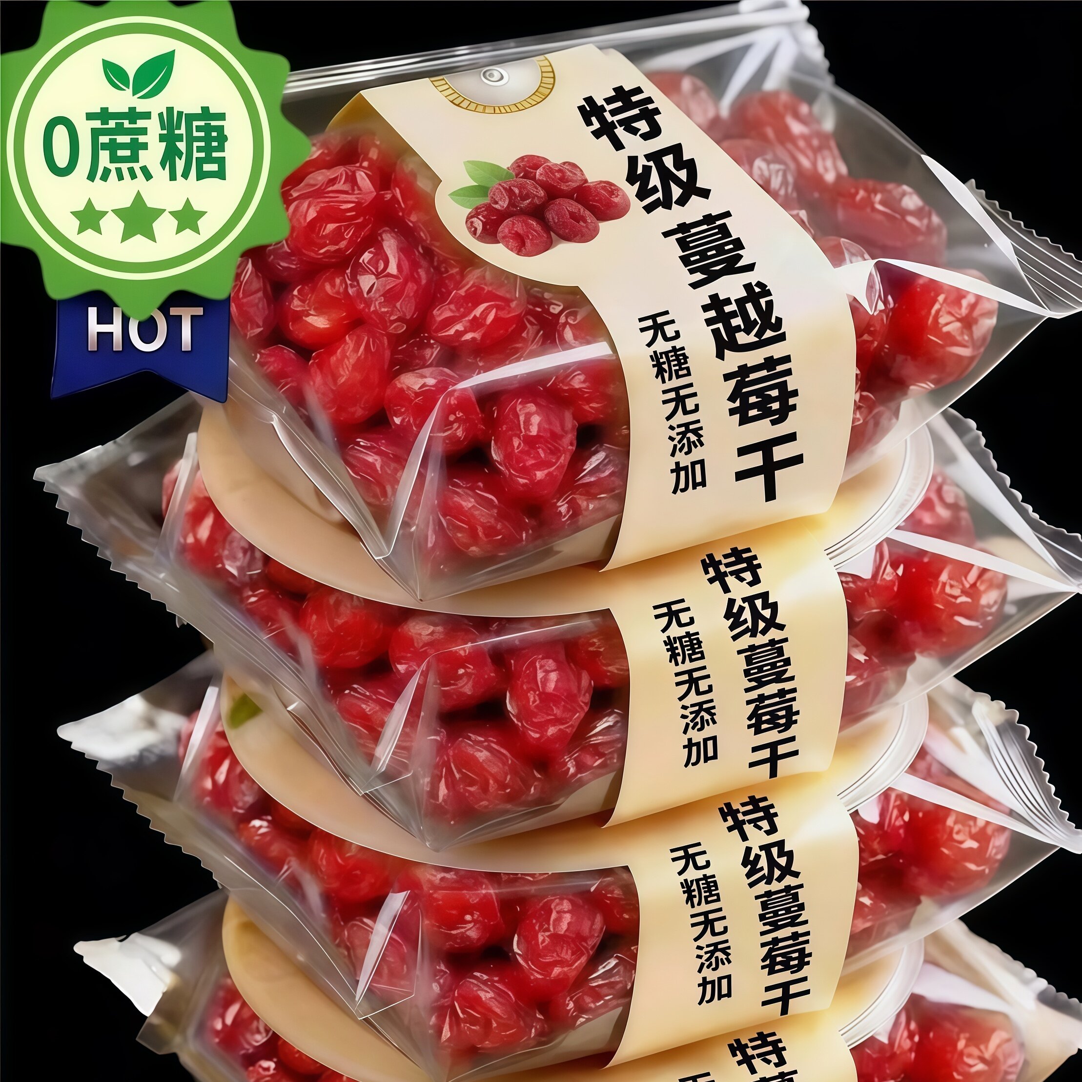 蔓越莓干烘焙专用原料官方旗舰店无糖无添加纯天然整颗果干新货