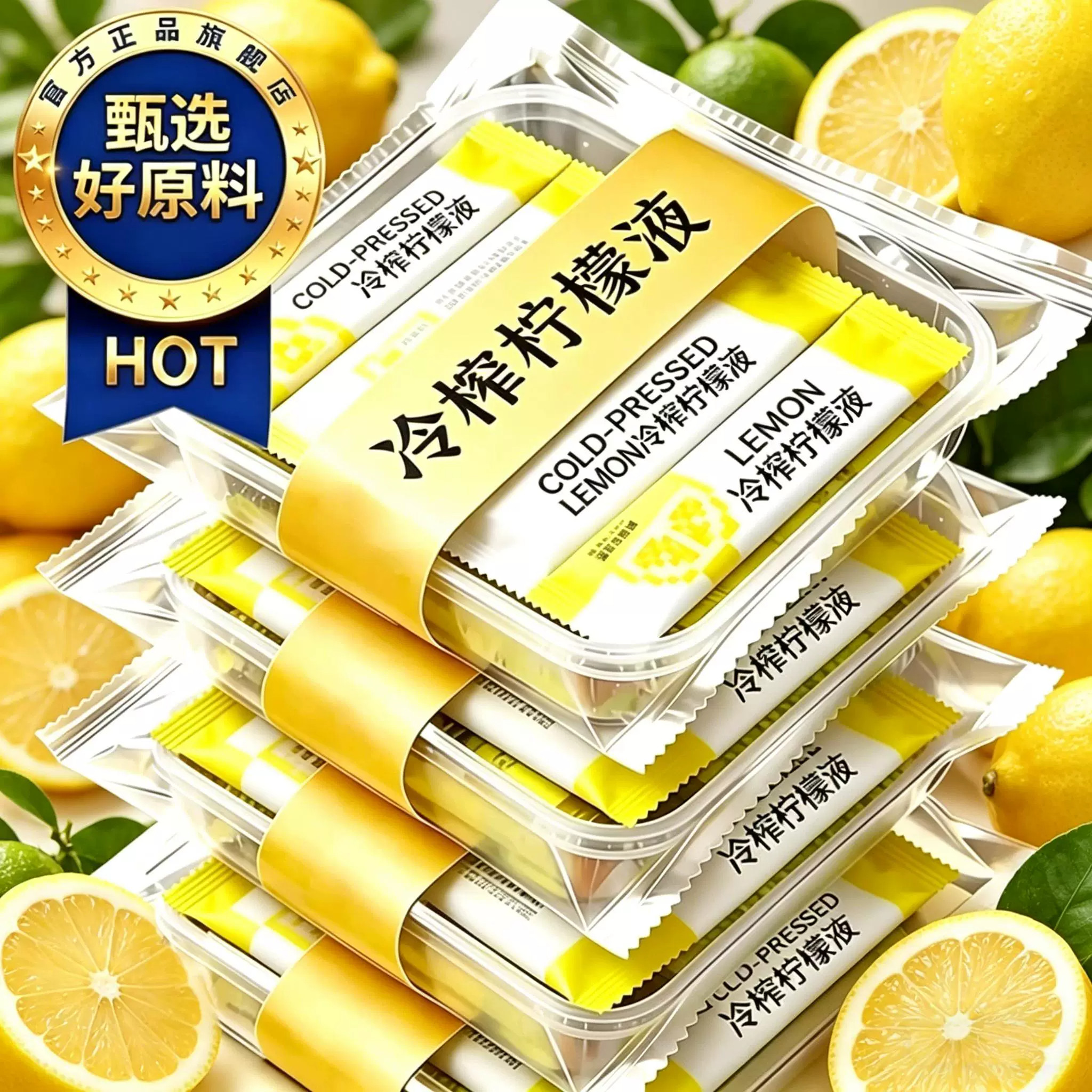 冷榨柠檬液浓缩汁NFC冷萃原液图片