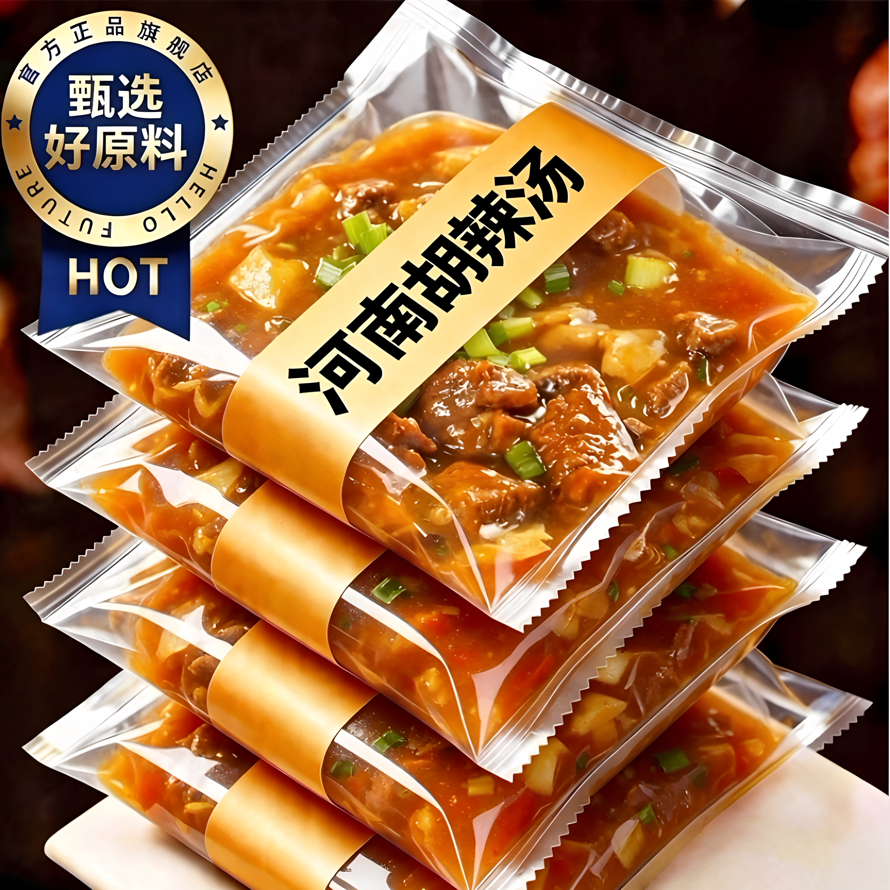正宗河南特产逍遥镇京遥胡辣汤牛肉味麻辣味速食夜宵早餐汤旗舰店