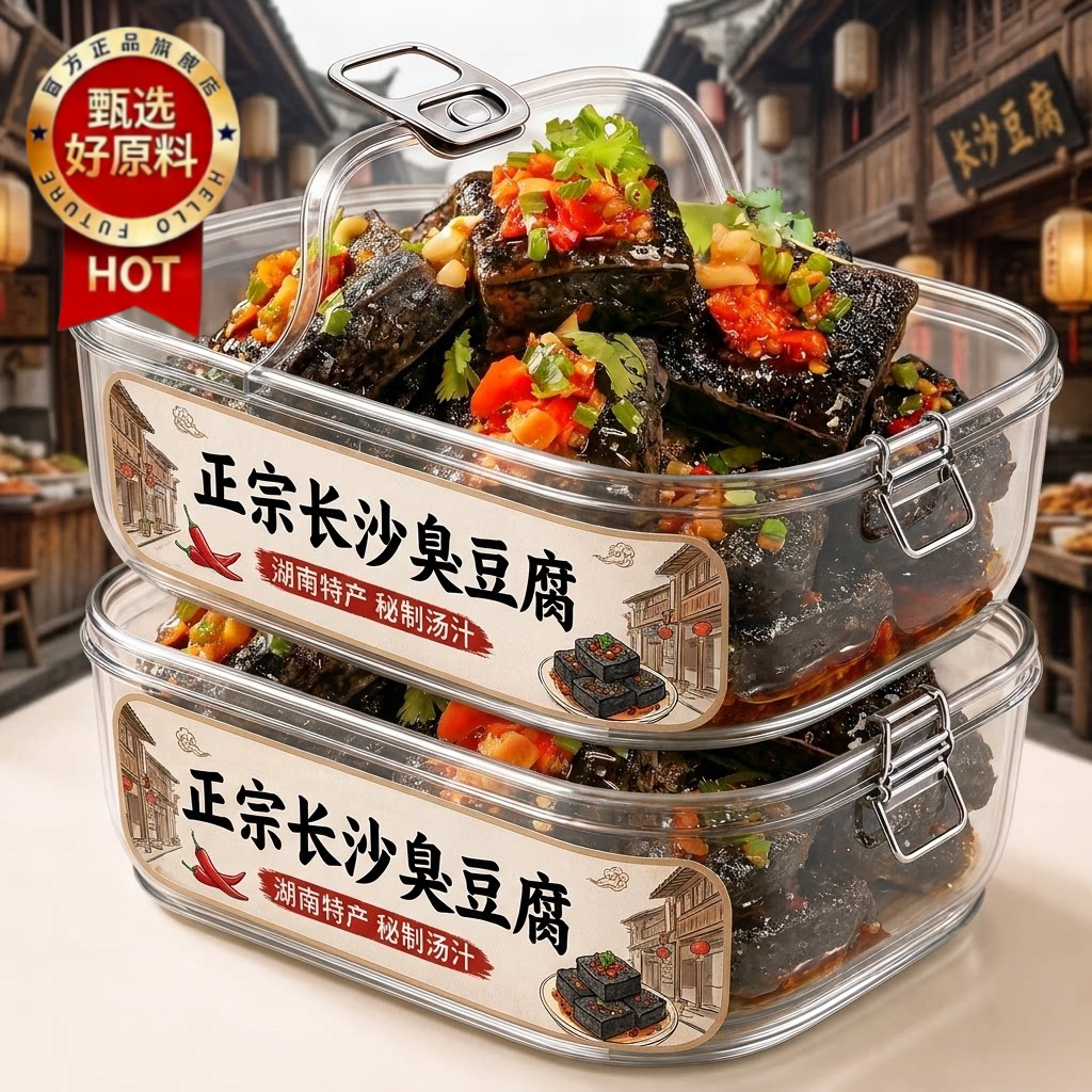 老长沙臭豆腐乳湖南特产麻辣豆干即食解馋零食开袋即食特色小吃