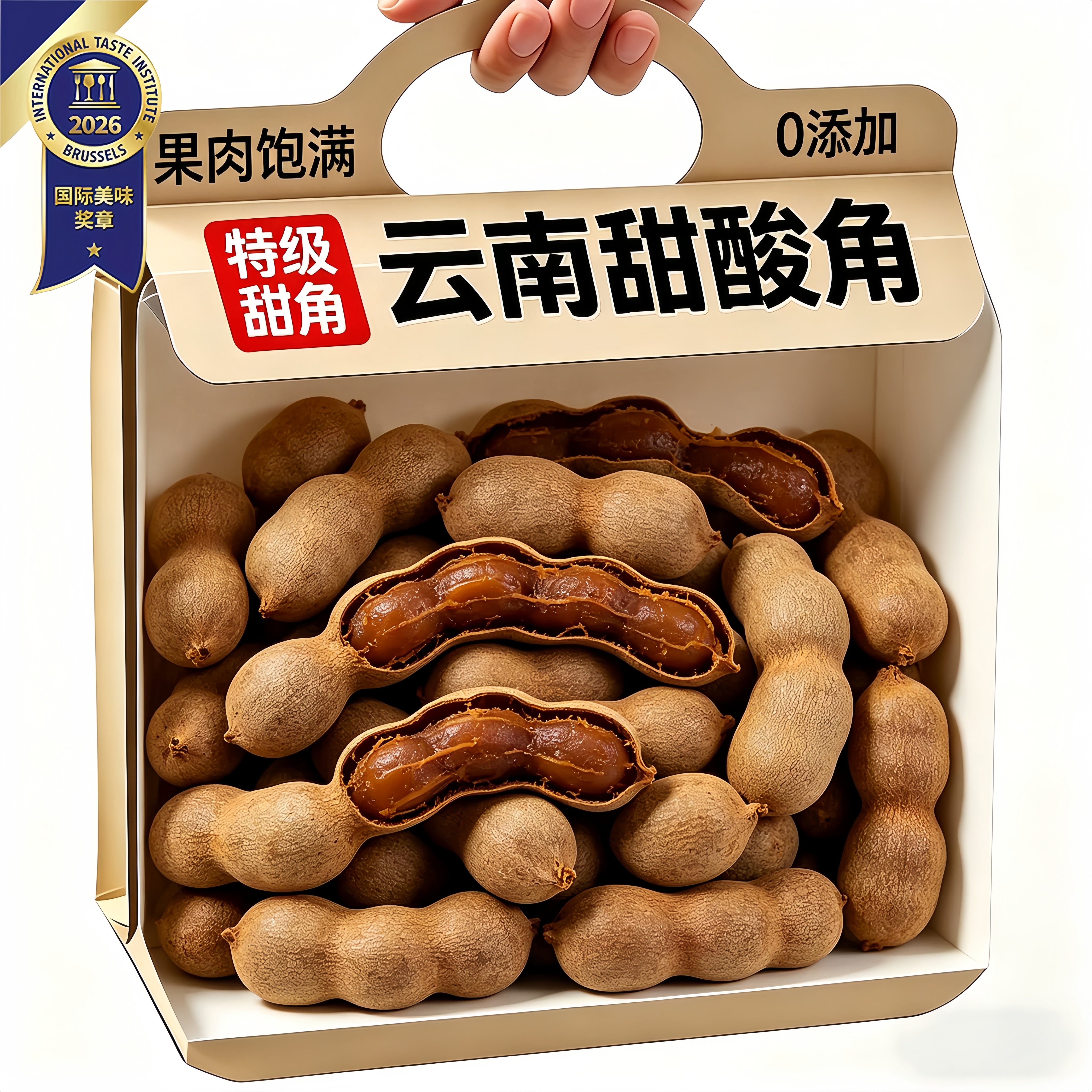 酸角云南特产新鲜大果大甜角孕妇零食甜酸角酸甜豆角酸枣糕罗望子
