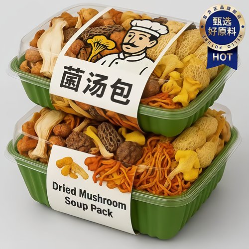 七彩菌汤包干货煲汤食材云南特产