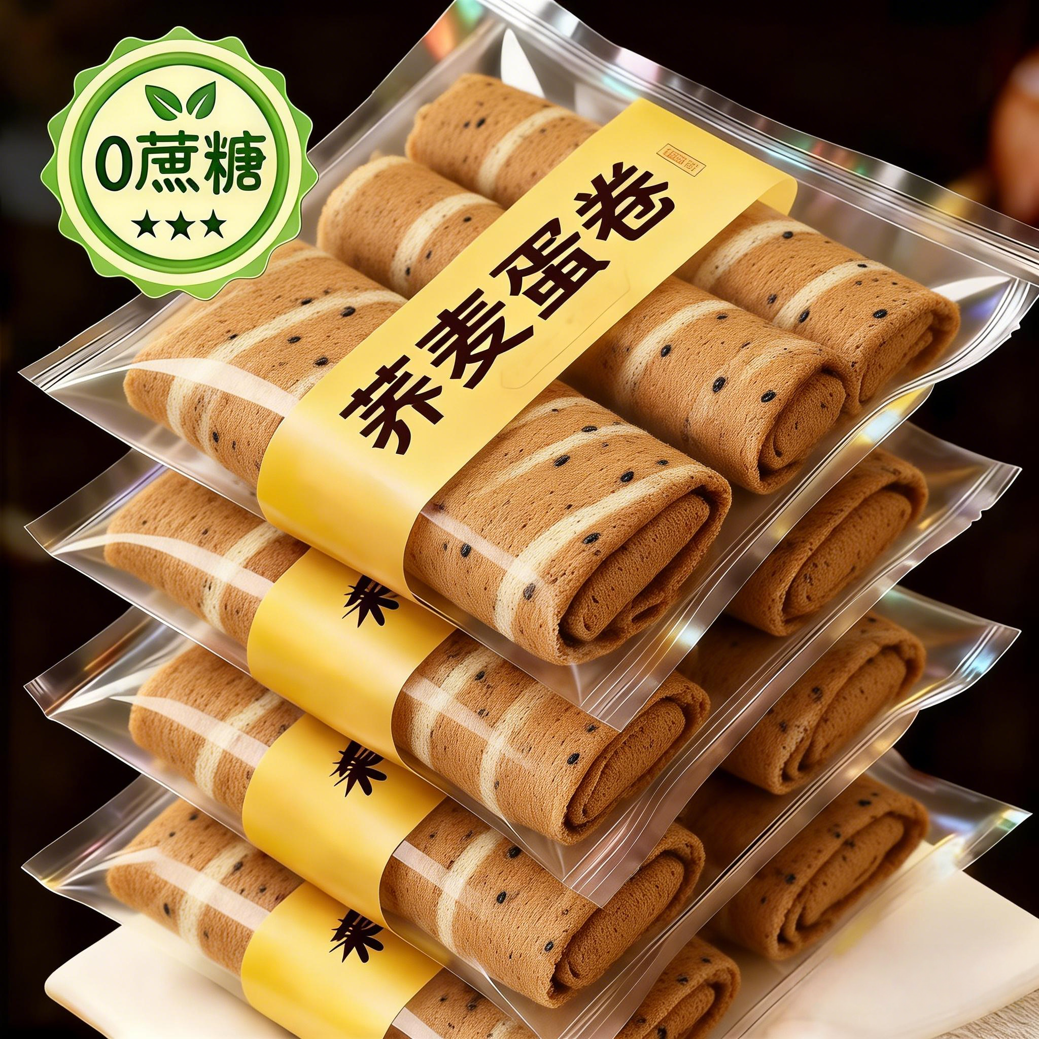 央妈推荐荞麦蛋卷饼干官方旗舰店无蔗糖粗粮老人孕妇休闲代餐食品