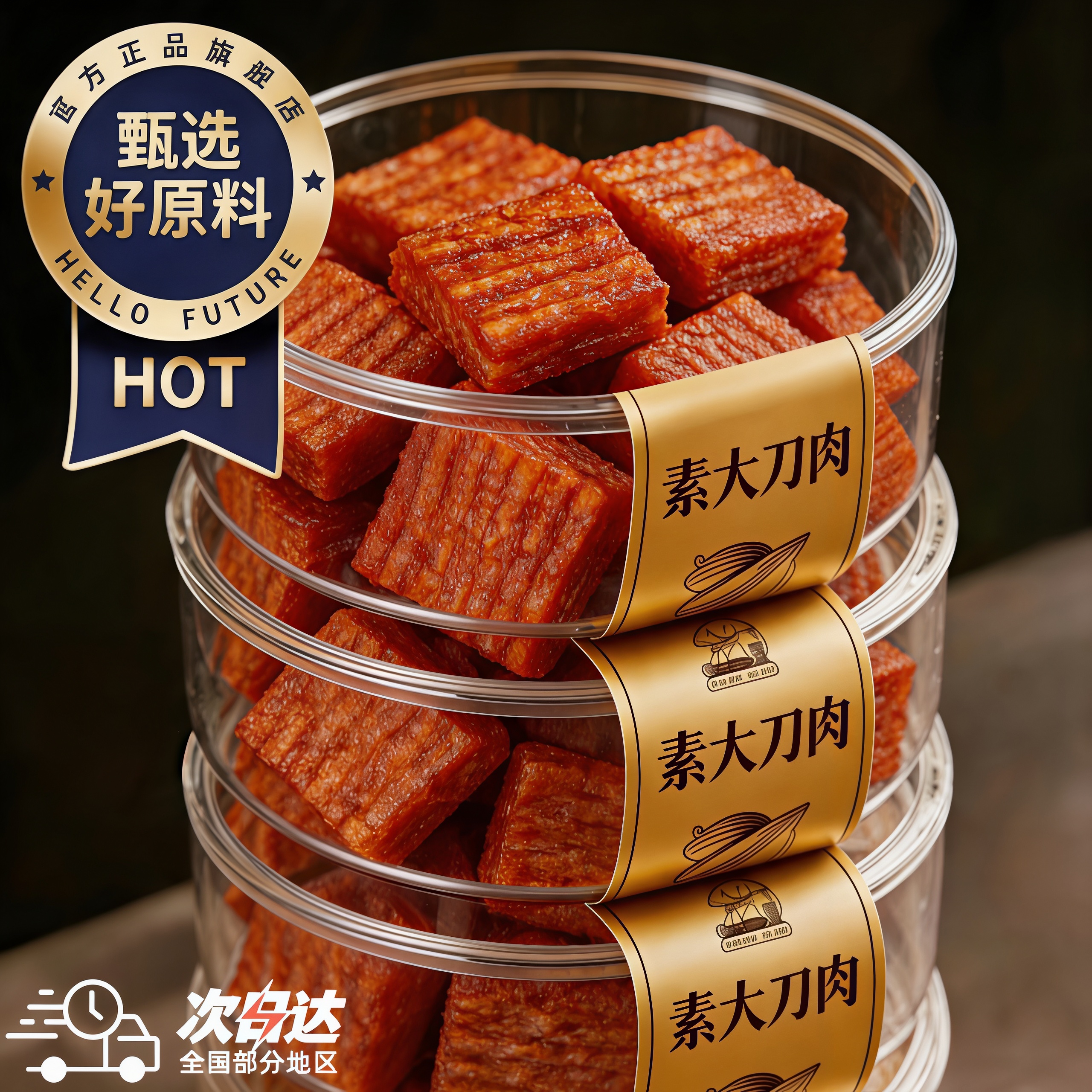 正宗素大刀肉辣条8090后儿时怀旧面筋麻辣香辣小吃鲨鱼休闲零食