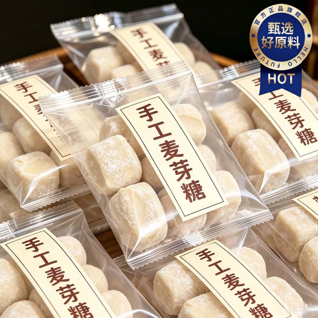 原味麦芽糖怀旧传统老式糖果糖瓜米糖灶糖饴软糖果叮叮糖休闲零食
