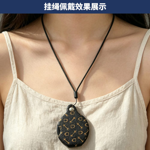 拜斯特皮壳折叠高清放大镜配挂绳