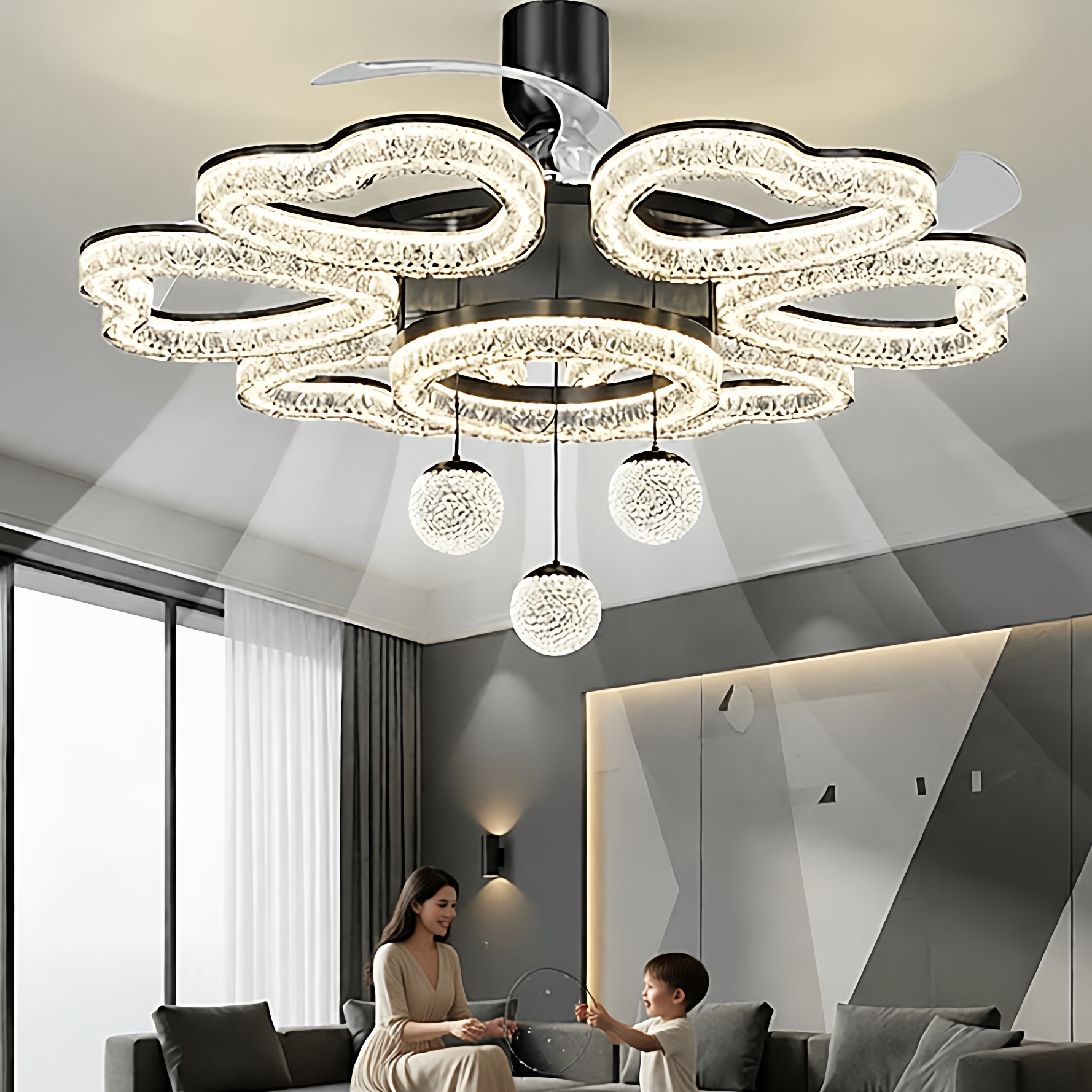 灯示风扇灯全光谱护眼全屋套餐灯