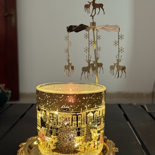 礼物 限定版 玛莎香薰蜡烛圣诞节英国正版 礼物带LED会发光25年新款